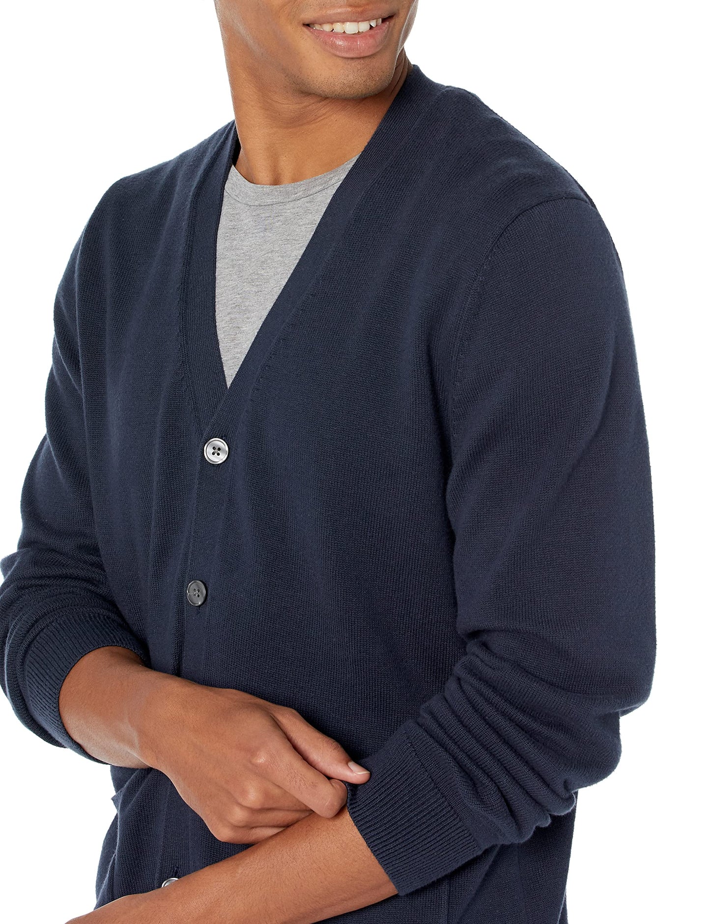 Amazon Essentials Men's Cotton Cardigan Sweater