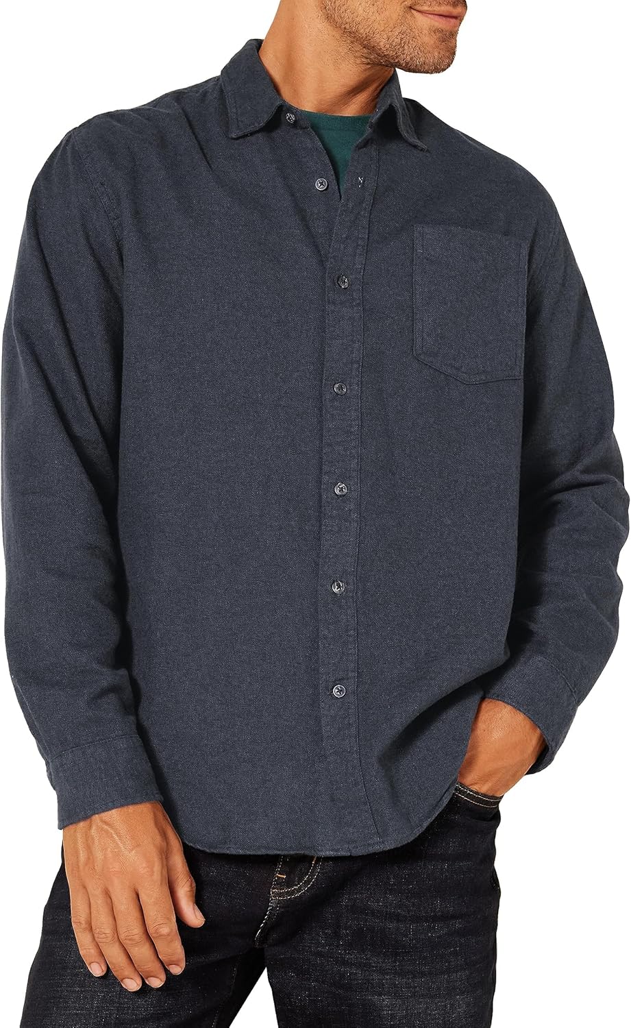 Amazon Essentials Men's Long-Sleeve Flannel Shirt (Available in Big & Tall)