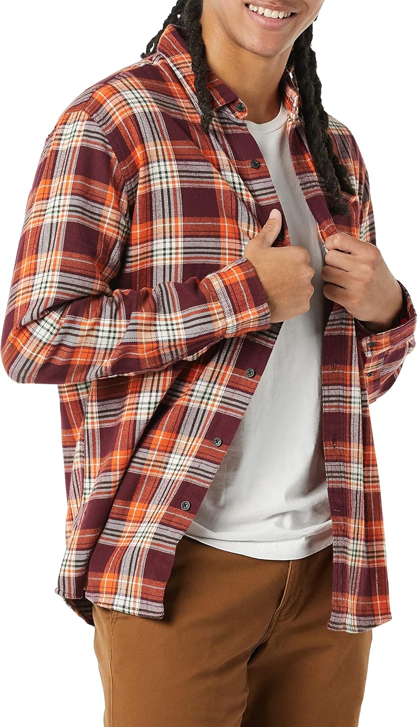 Amazon Essentials Men's Long-Sleeve Flannel Shirt (Available in Big & Tall)