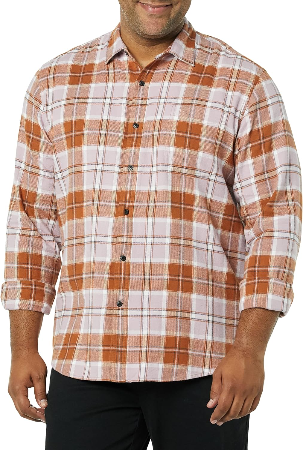 Amazon Essentials Men's Long-Sleeve Flannel Shirt (Available in Big & Tall)