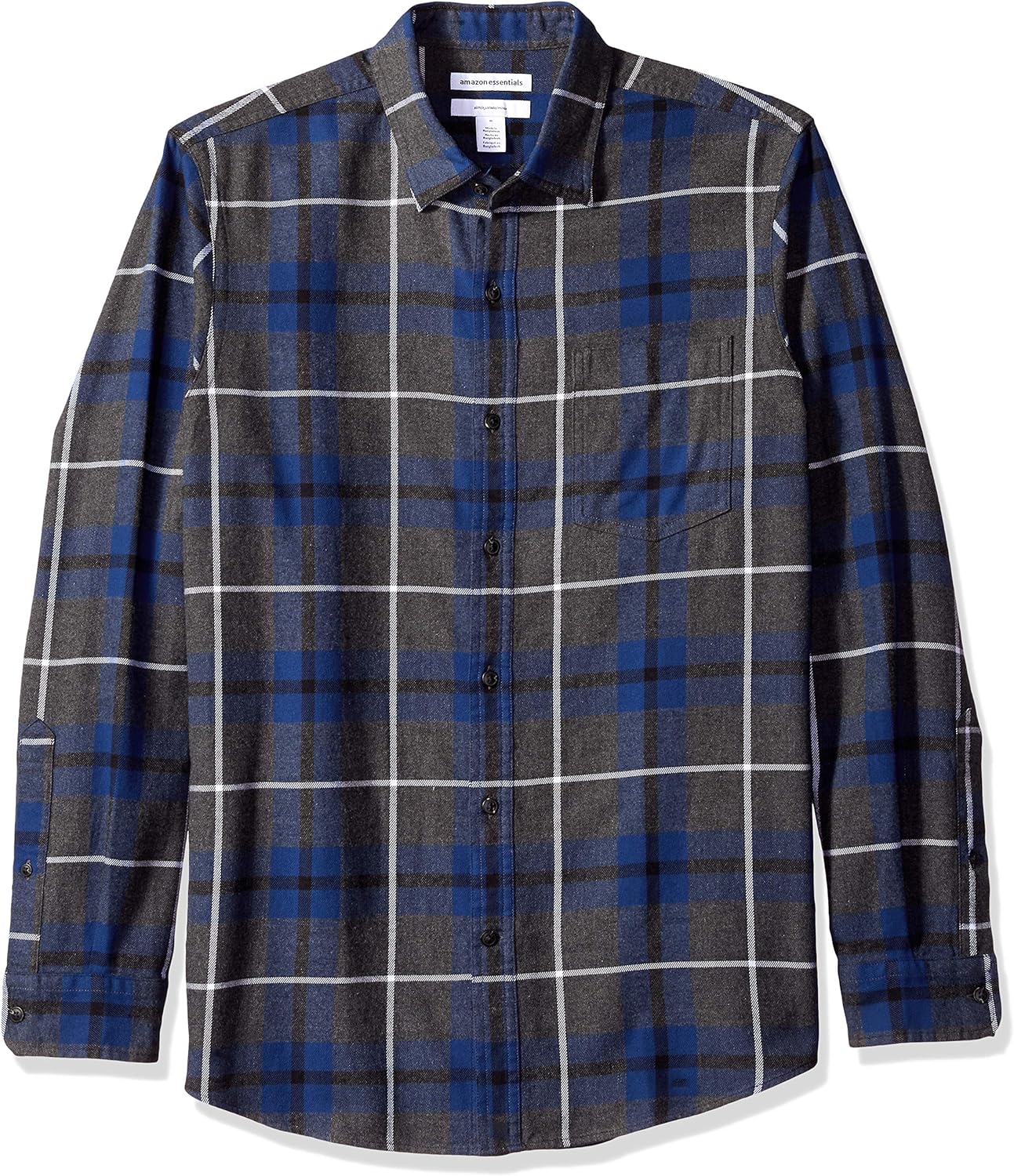 Amazon Essentials Men's Long-Sleeve Flannel Shirt (Available in Big & Tall)
