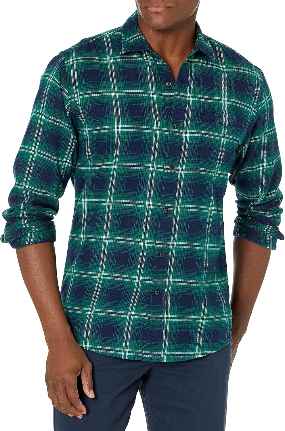 Amazon Essentials Men's Long-Sleeve Flannel Shirt (Available in Big & Tall)