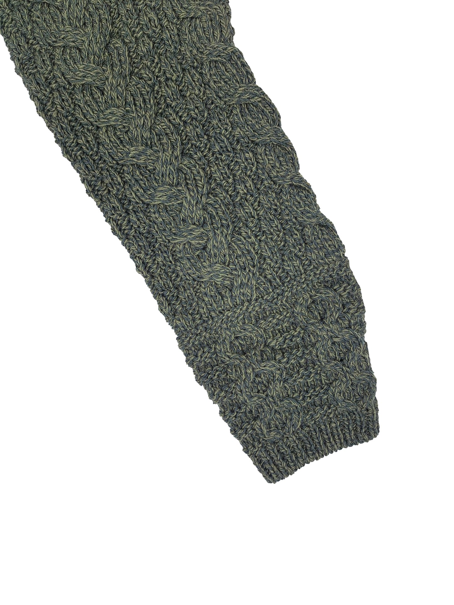Aran Crafts Irish Women's Double Collar Zip Cardigan (100% Merino Wool)