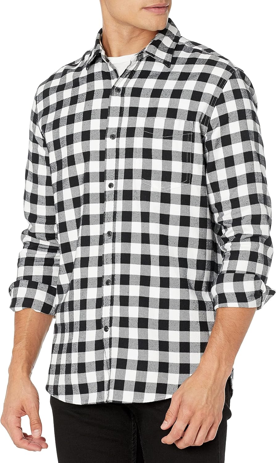 Amazon Essentials Men's Long-Sleeve Flannel Shirt (Available in Big & Tall)