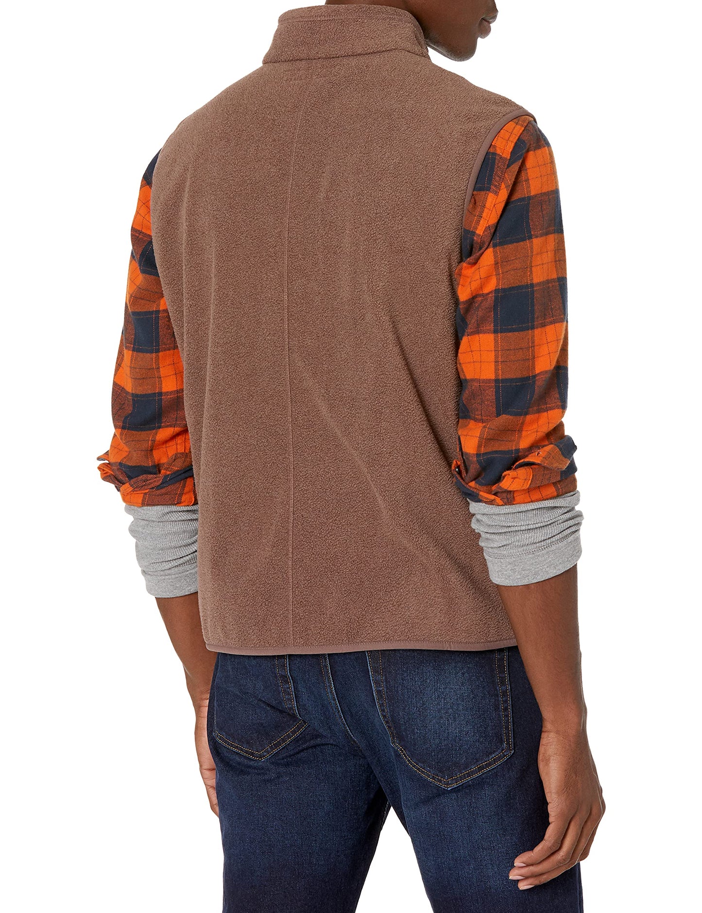 Amazon Essentials Men's Full-Zip Polar Fleece Vest (Available in Big & Tall)