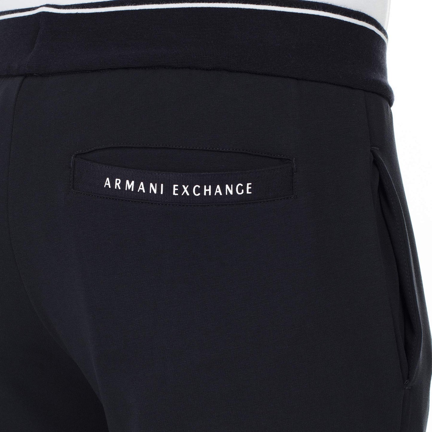Armani Exchange Men's Drawstring Jogger with Logo Zip Pocket