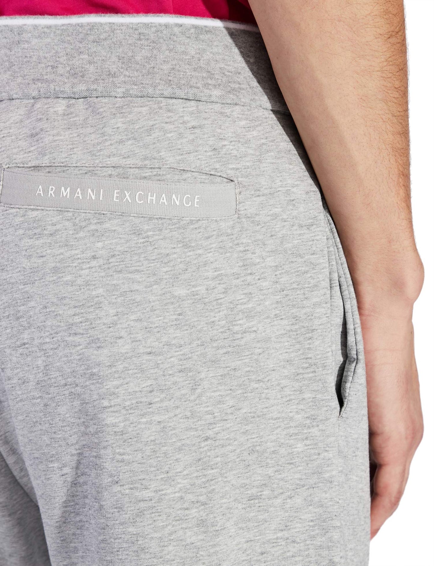 Armani Exchange Men's Drawstring Jogger with Logo Zip Pocket