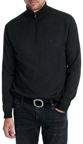 John Varvatos Men's Grand Birdseye Half Zip