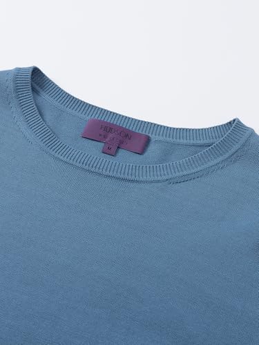Pure BCI Cotton Lightweight Sweater for Men Crewneck T-Shirts Casual Long Sleeve Knit Pullover Fall Spring
