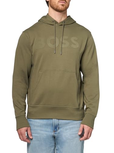 BOSS Men's Big Logo Cotton Hooded Sweatshirt