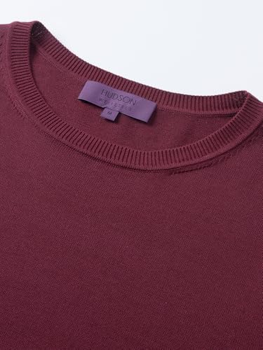 Pure BCI Cotton Lightweight Sweater for Men Crewneck T-Shirts Casual Long Sleeve Knit Pullover Fall Spring