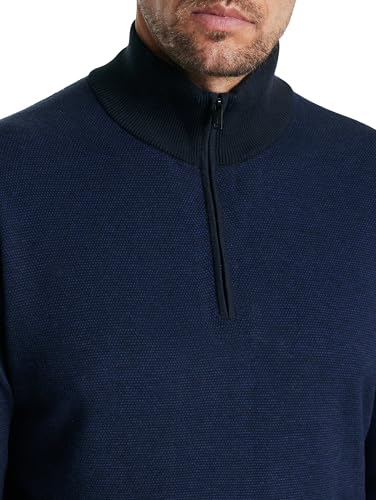 John Varvatos Men's Grand Birdseye Half Zip
