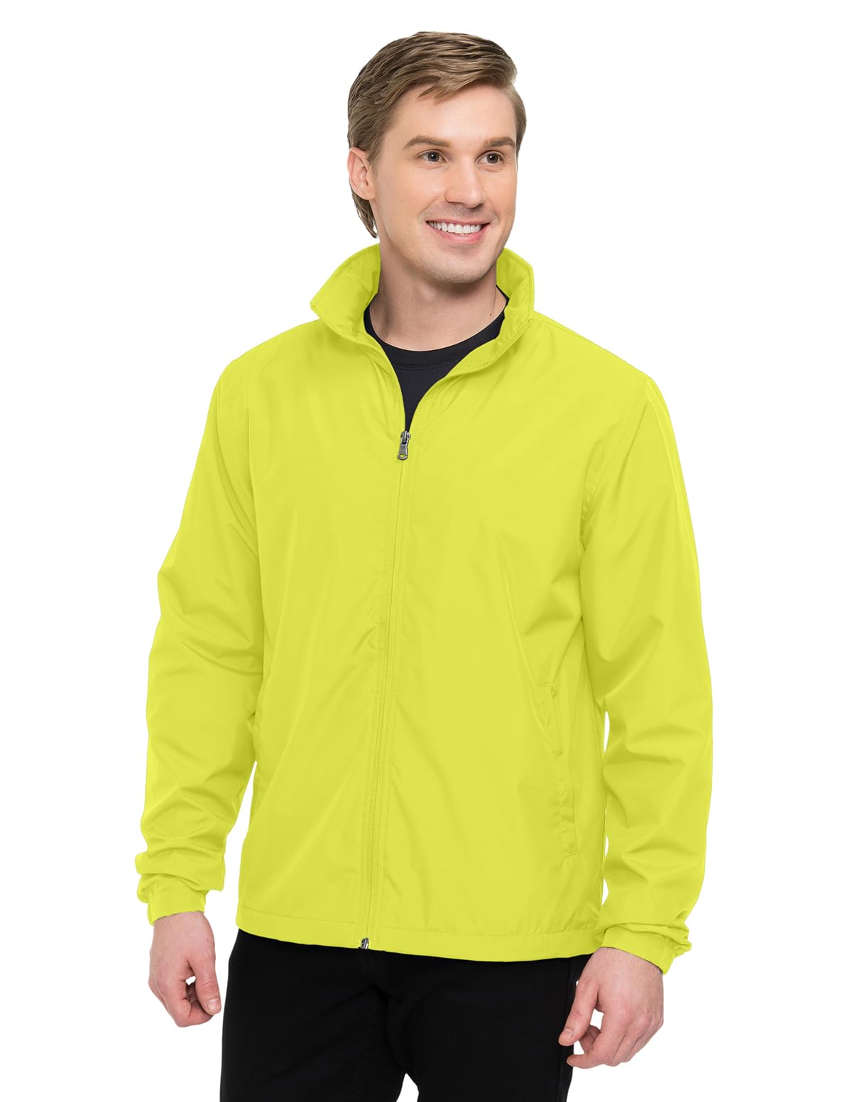 AFC Men’s Lightweight Windbreaker With Hood Water Resistant Lg to 6x Big & Tall