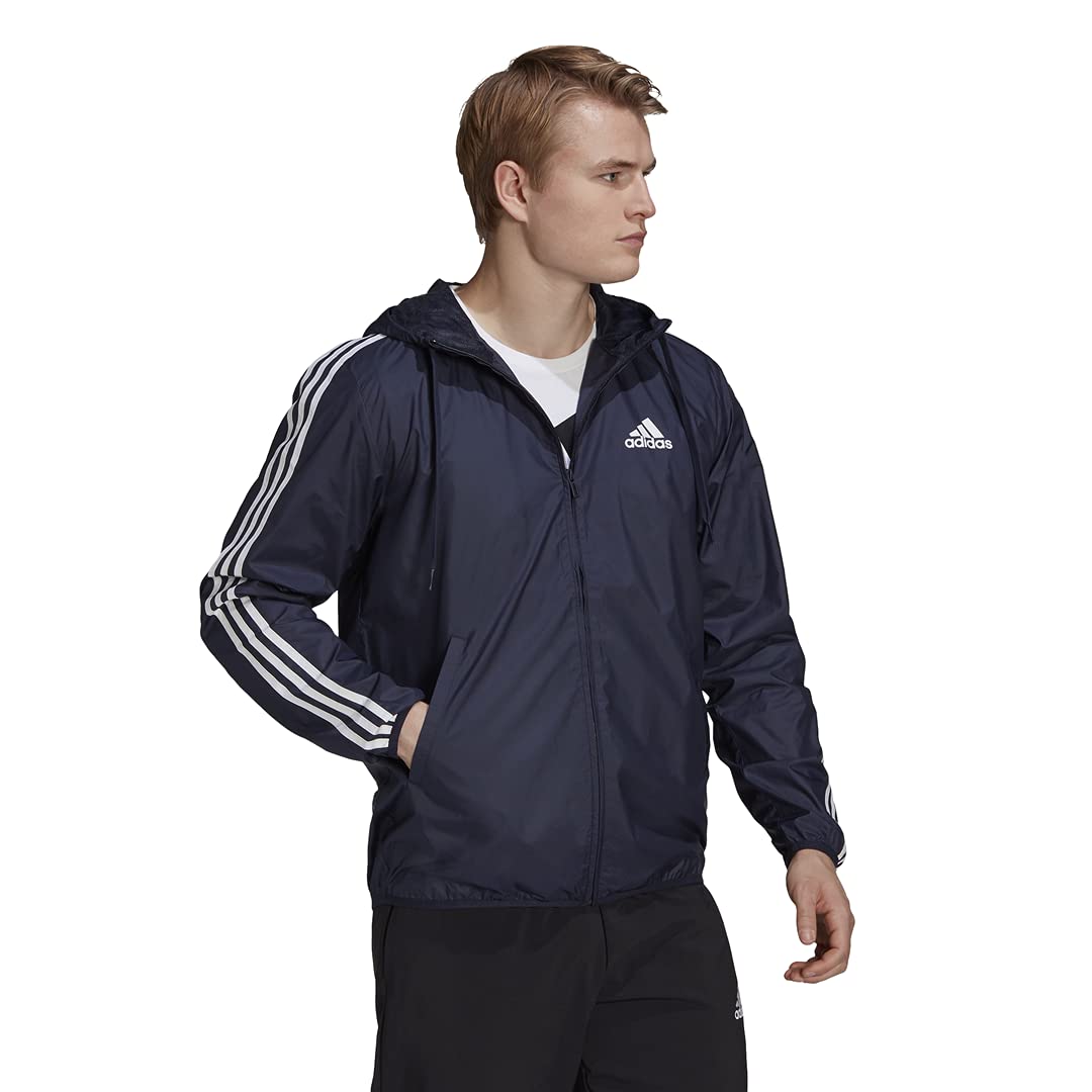 adidas Men's Essentials 3-Stripes Windbreaker