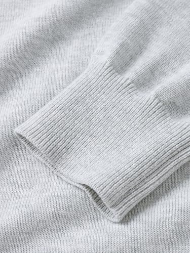 Pure BCI Cotton Lightweight Sweater for Men Crewneck T-Shirts Casual Long Sleeve Knit Pullover Fall Spring