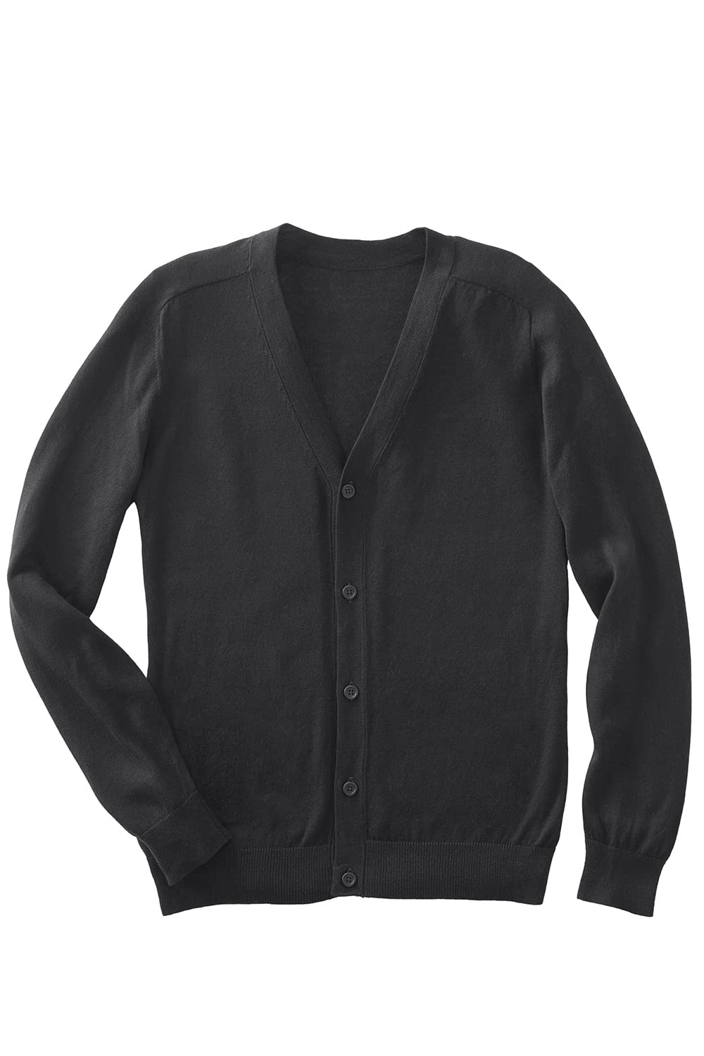 Men's Organic All-Cotton V-Neck Cardigan Sweater