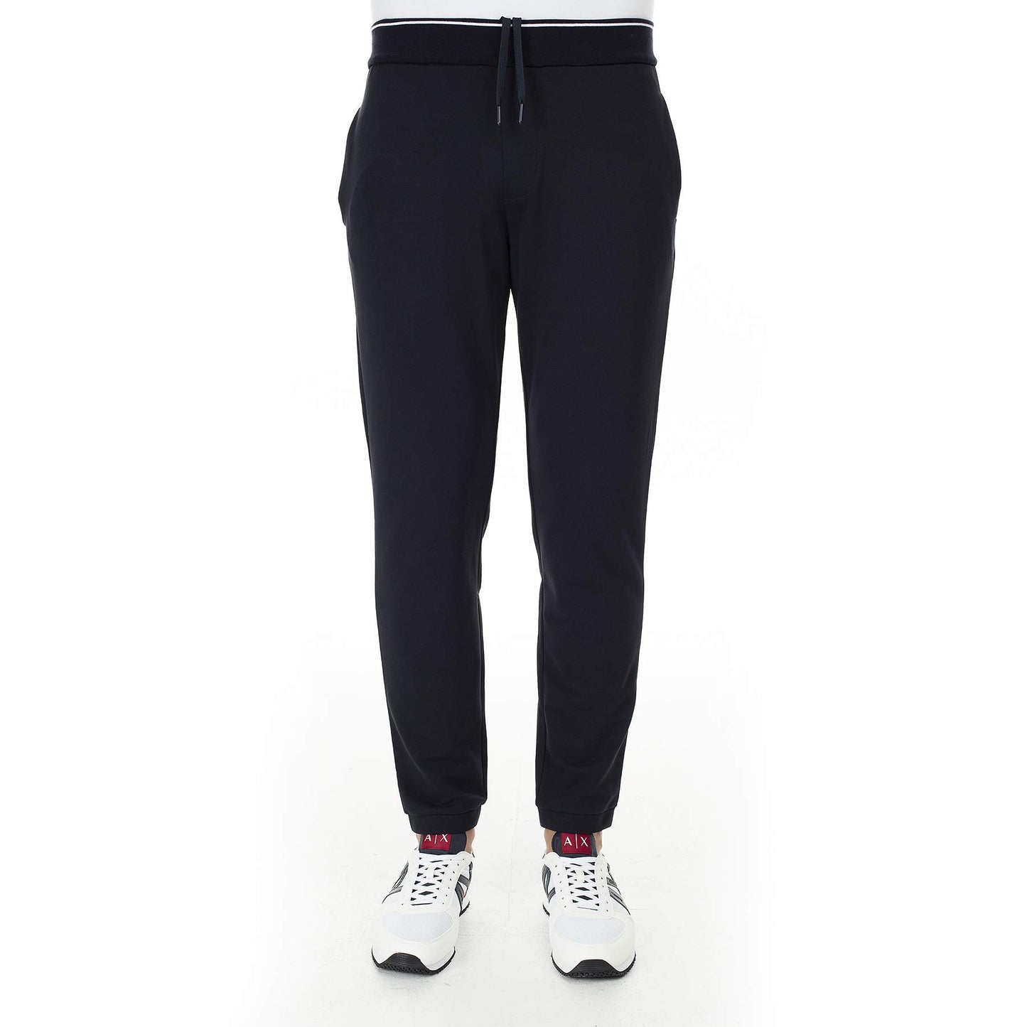 Armani Exchange Men's Drawstring Jogger with Logo Zip Pocket