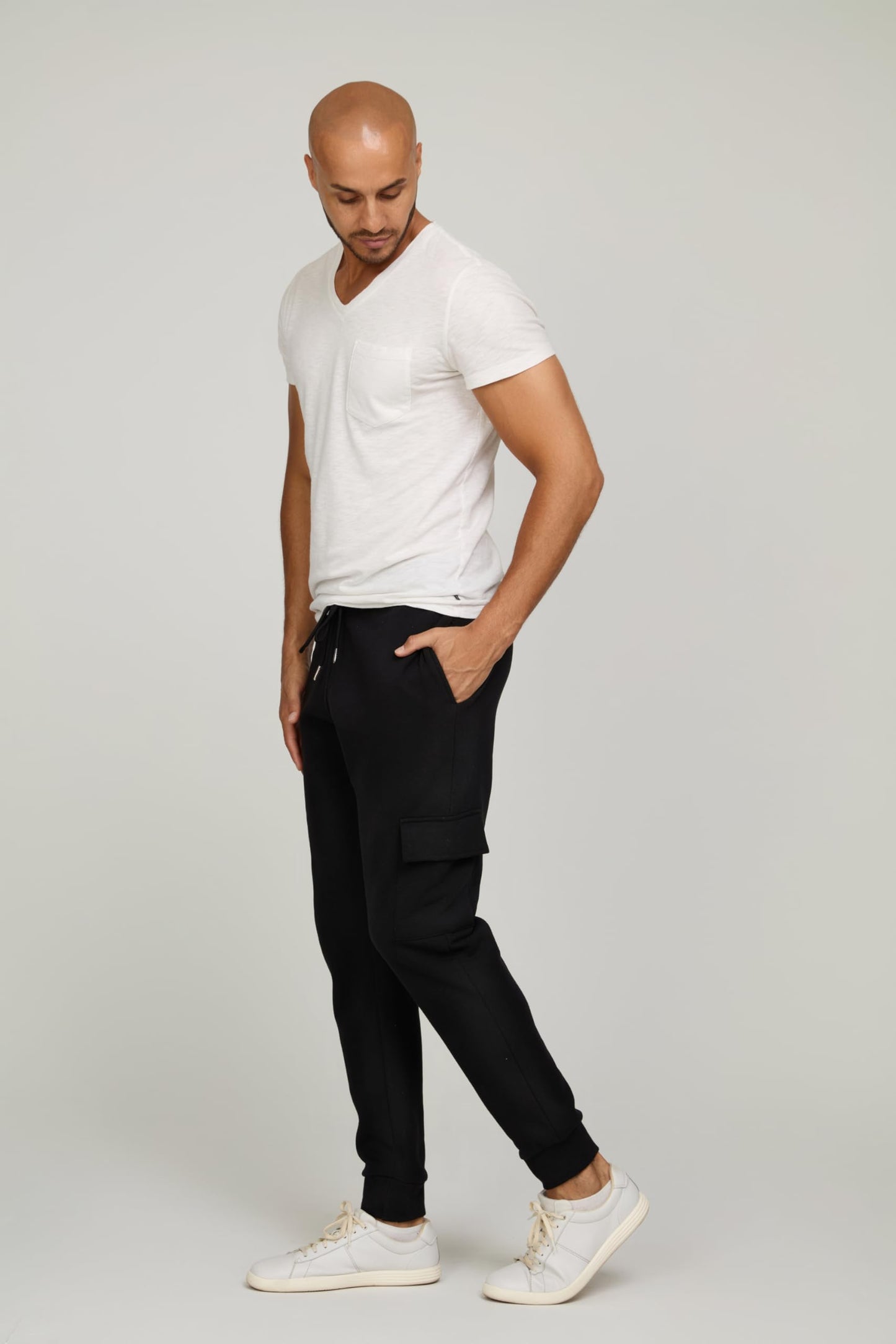 PURE CHAMP Mens 3 Pack Fleece Active Athletic Workout Jogger Sweatpants for Men with Zipper Pocket and Drawstring Size S-3XL