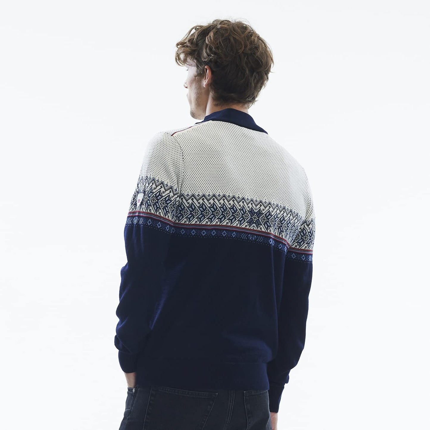 Dale of Norway Hovden Men’s Sweater - 100% Merino Wool Knit Sweater - Men’s Pullover - Ski Sweater - Quarter Zip Pullover Men