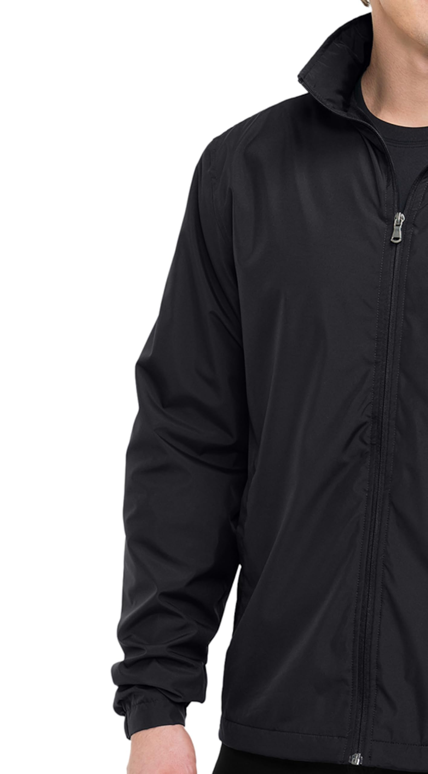 AFC Men’s Lightweight Windbreaker With Hood Water Resistant Lg to 6x Big & Tall