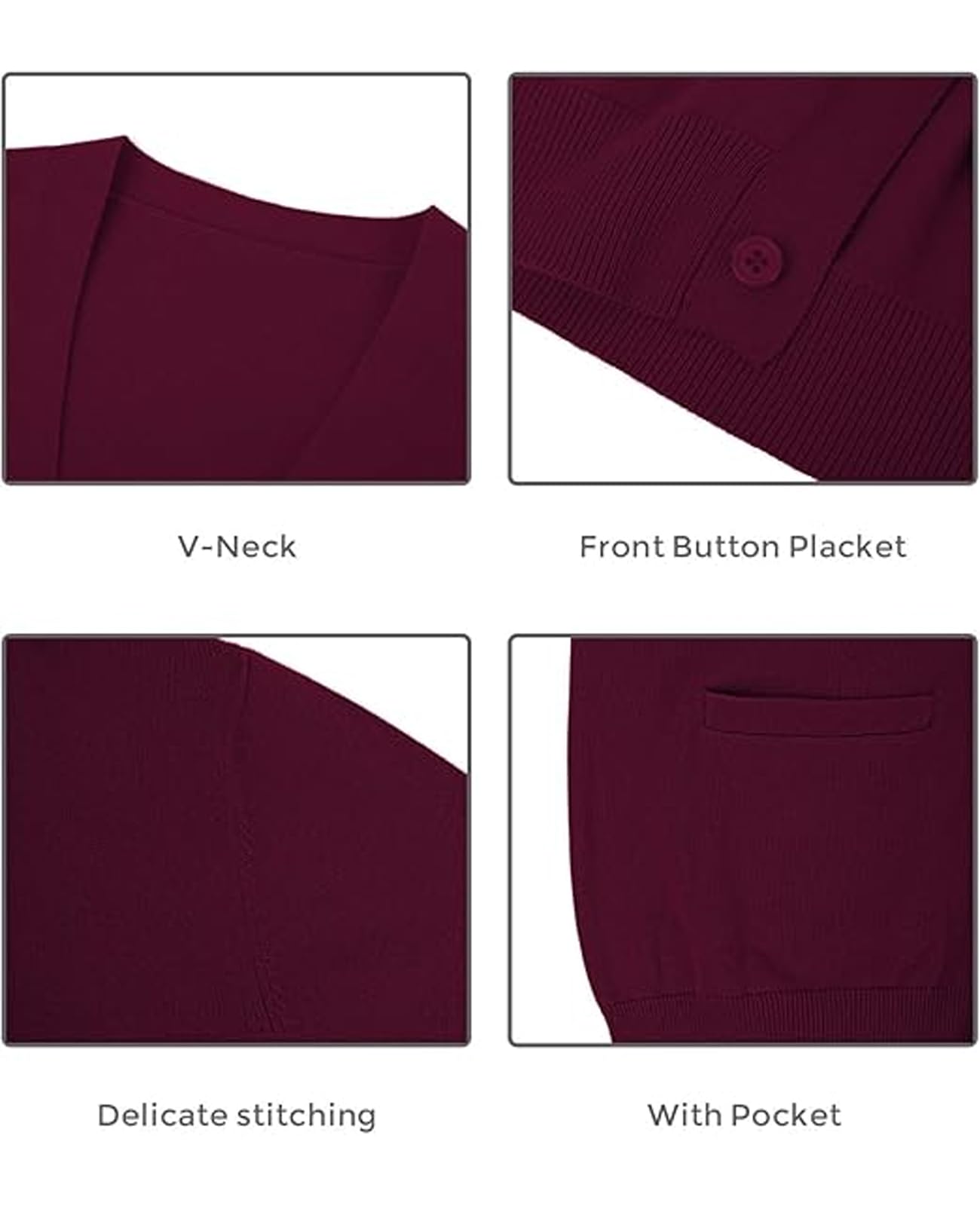 QUALFORT Men's 100% Cotton Cardigan Sweater Casual V-Neck Button Down Knitted Outerwear with Pockets Fall Fashion 2025