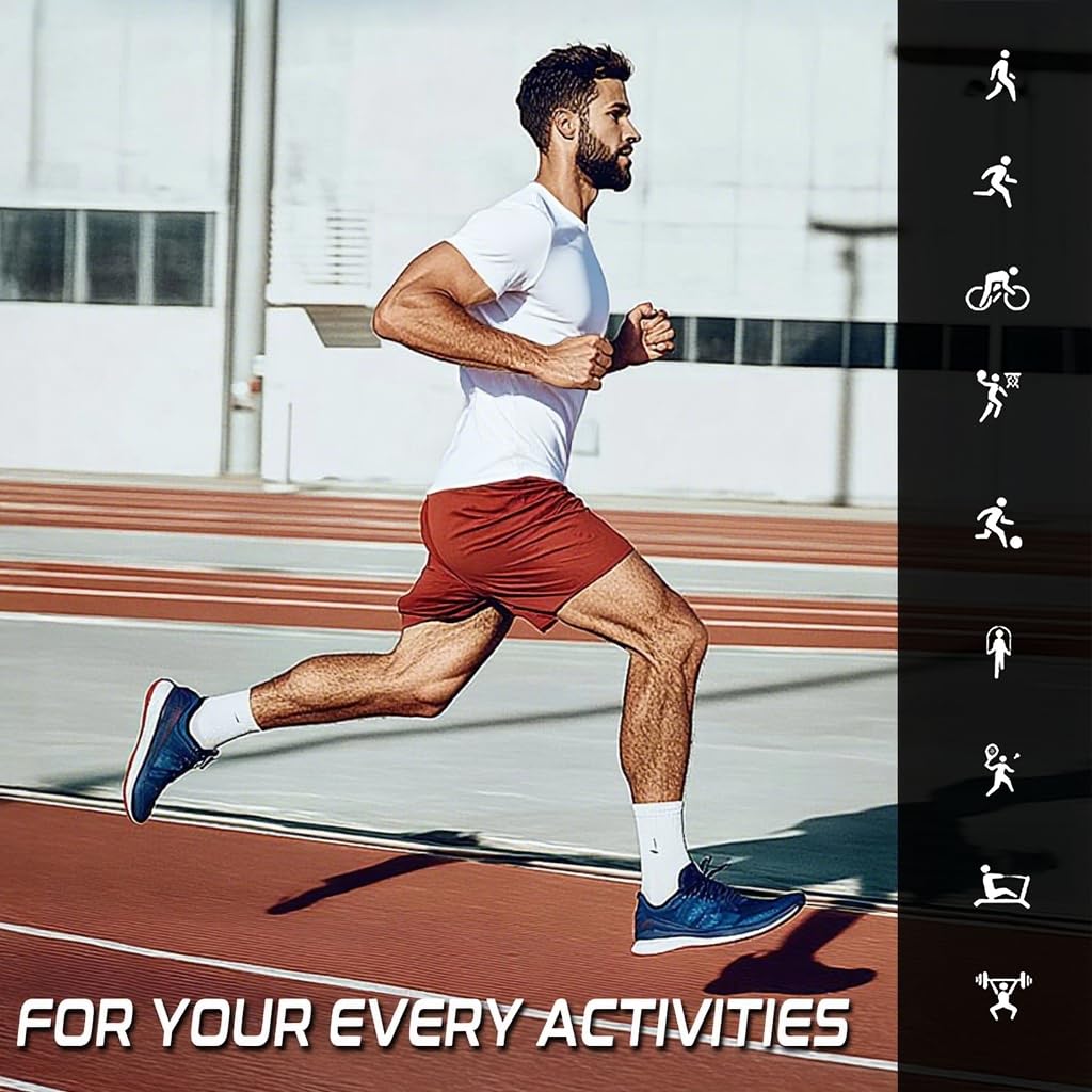 Men's Cooling Workout Shirts Bamboo Viscose Anti Odor Moisture Wicking Athletic Short Sleeve Lightweight Loose Gym Tee