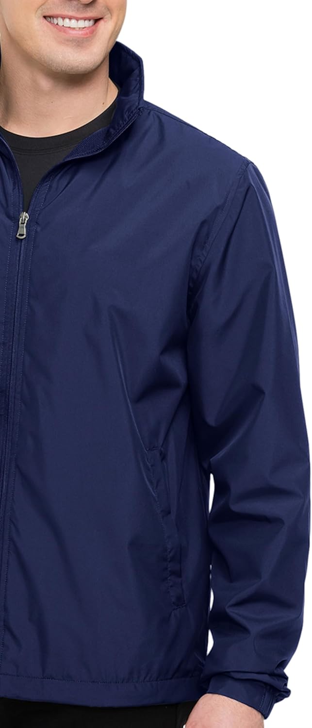 AFC Men’s Lightweight Windbreaker With Hood Water Resistant Lg to 6x Big & Tall