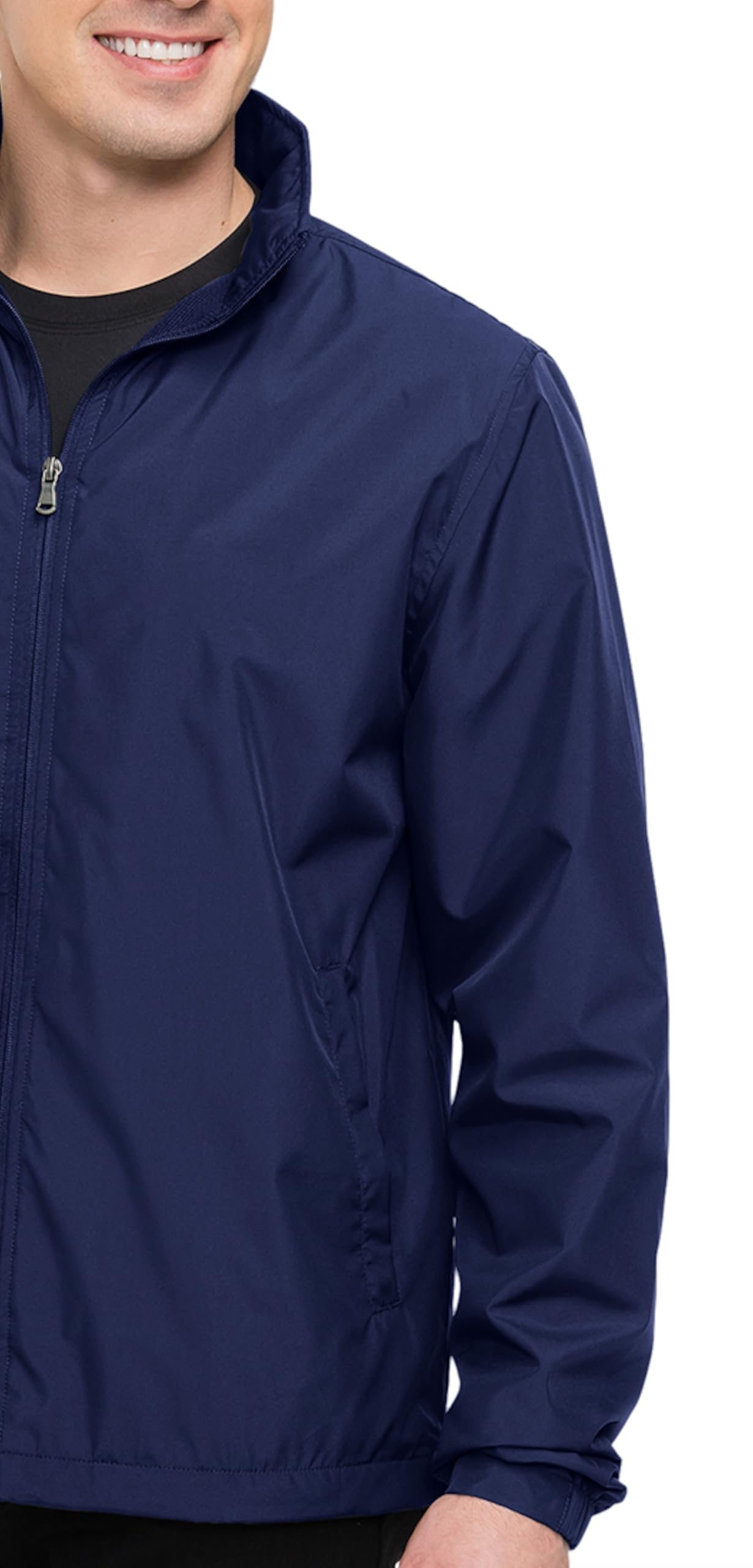 AFC Men’s Lightweight Windbreaker With Hood Water Resistant Lg to 6x Big & Tall