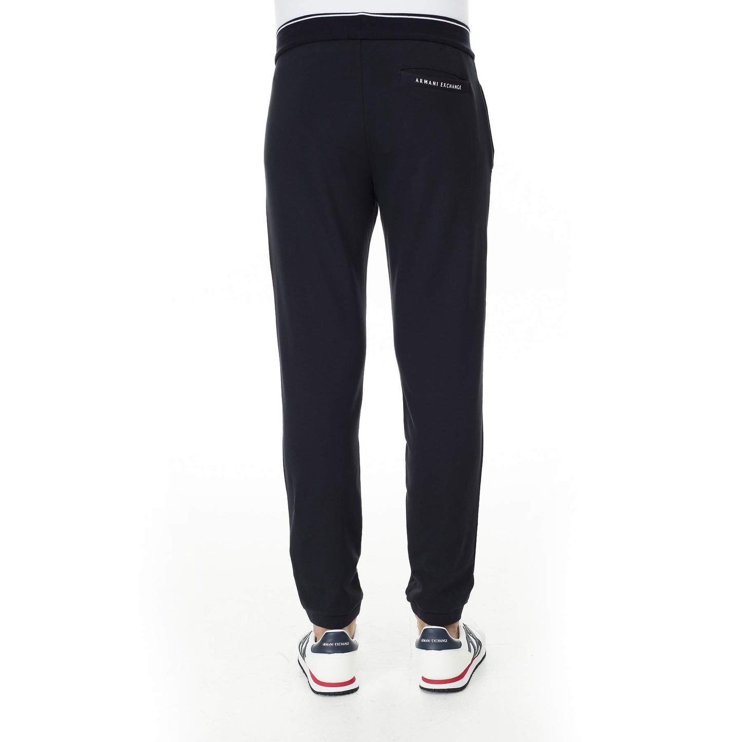 Armani Exchange Men's Drawstring Jogger with Logo Zip Pocket