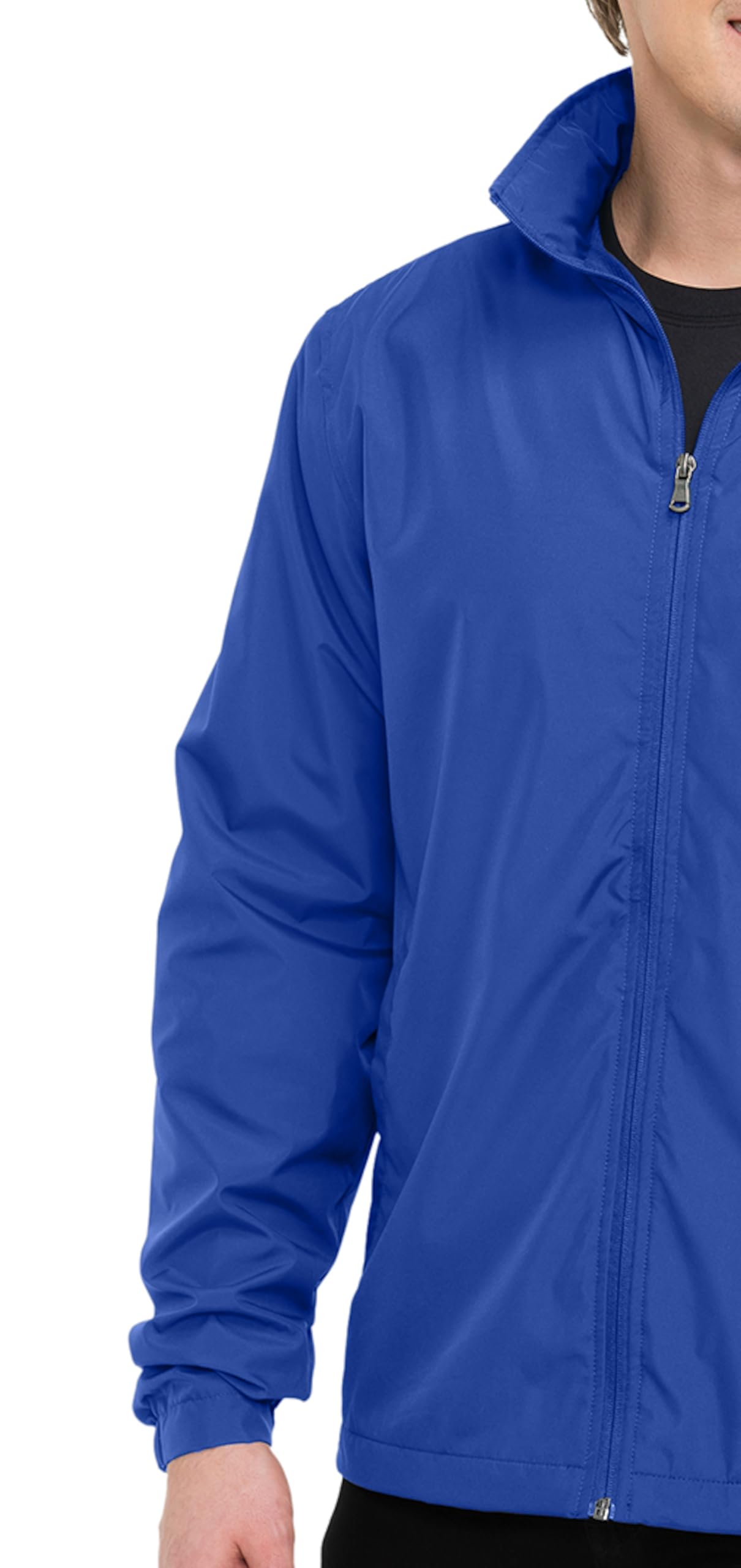 AFC Men’s Lightweight Windbreaker With Hood Water Resistant Lg to 6x Big & Tall