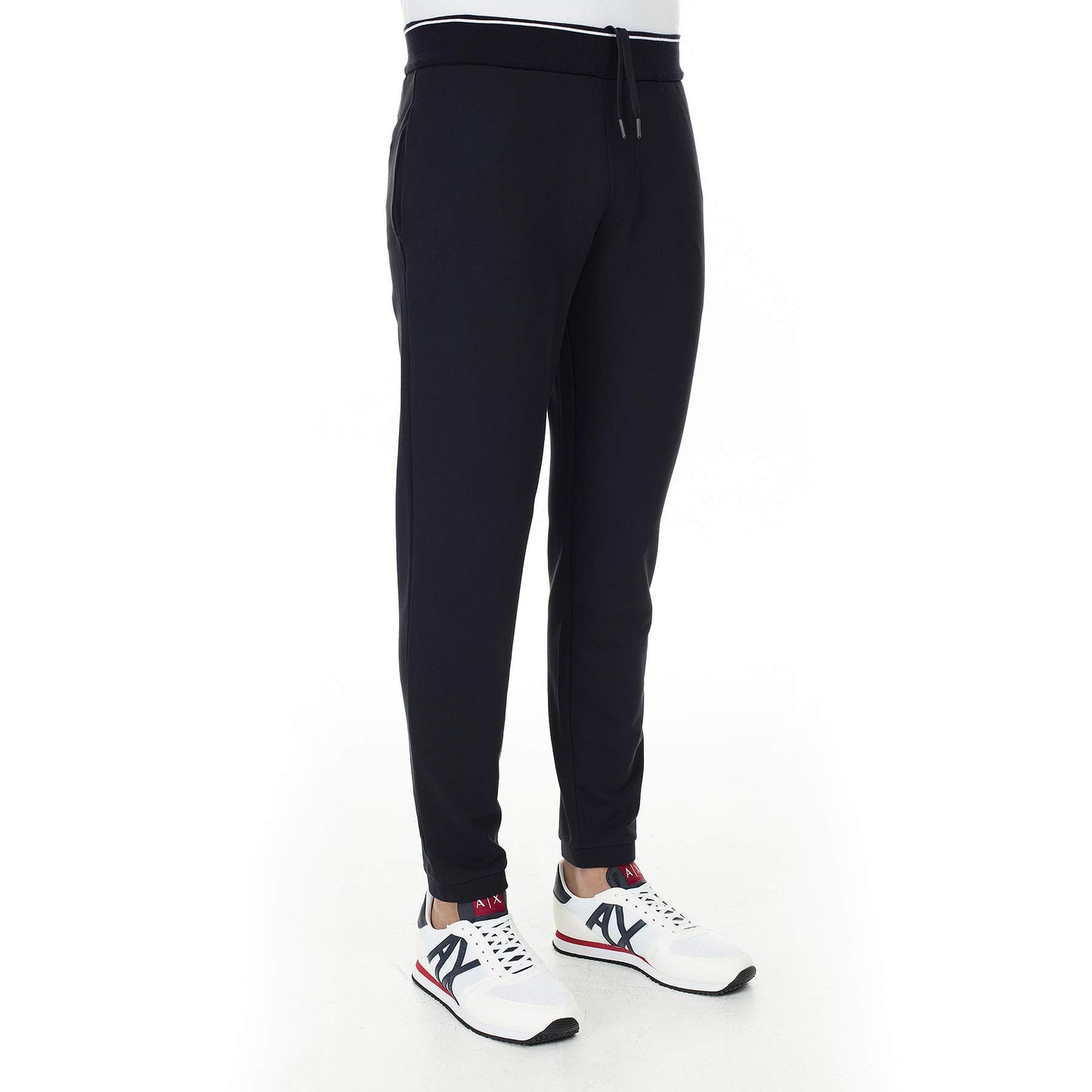 Armani Exchange Men's Drawstring Jogger with Logo Zip Pocket