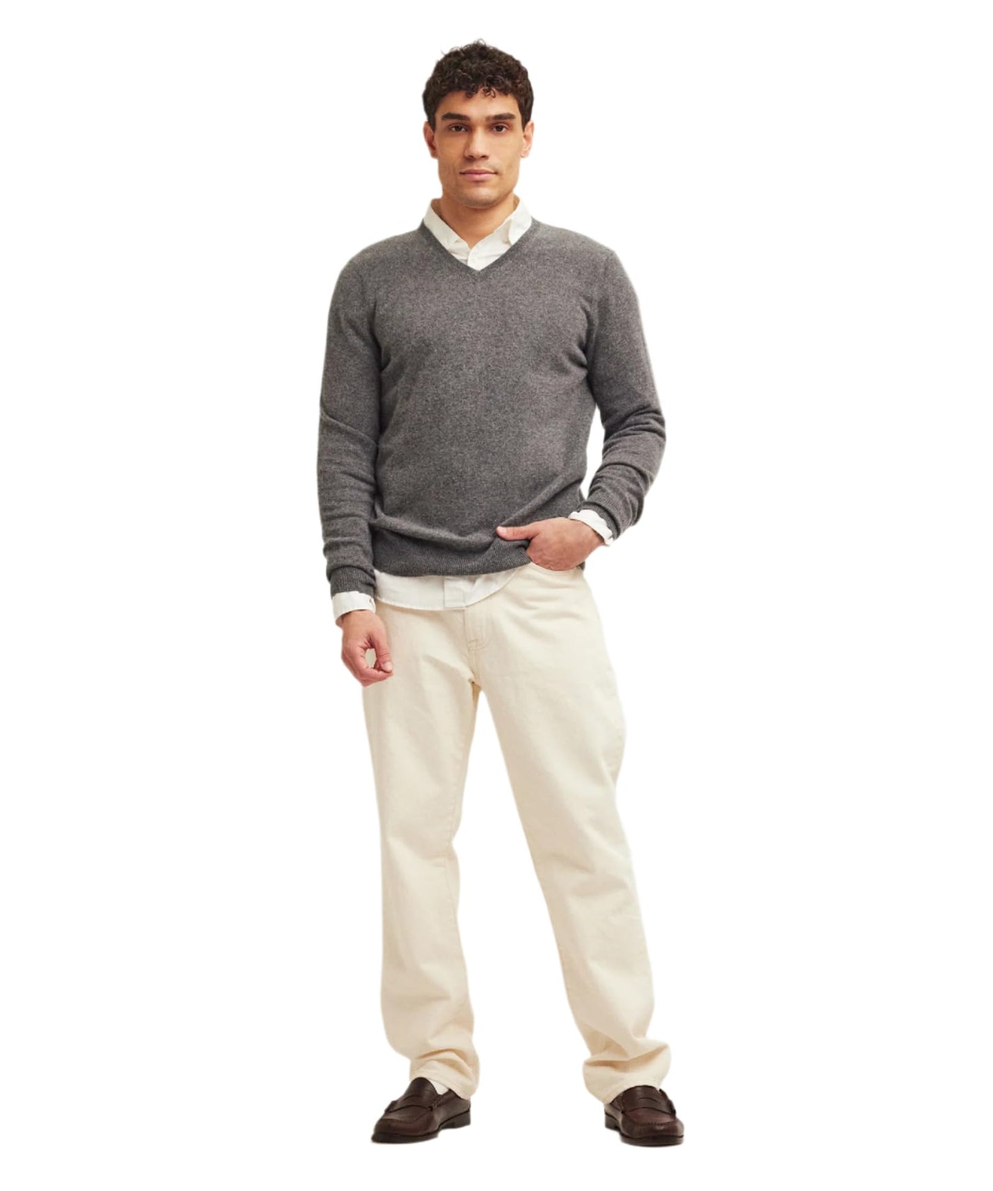 Men's Cashmere V-Neck
