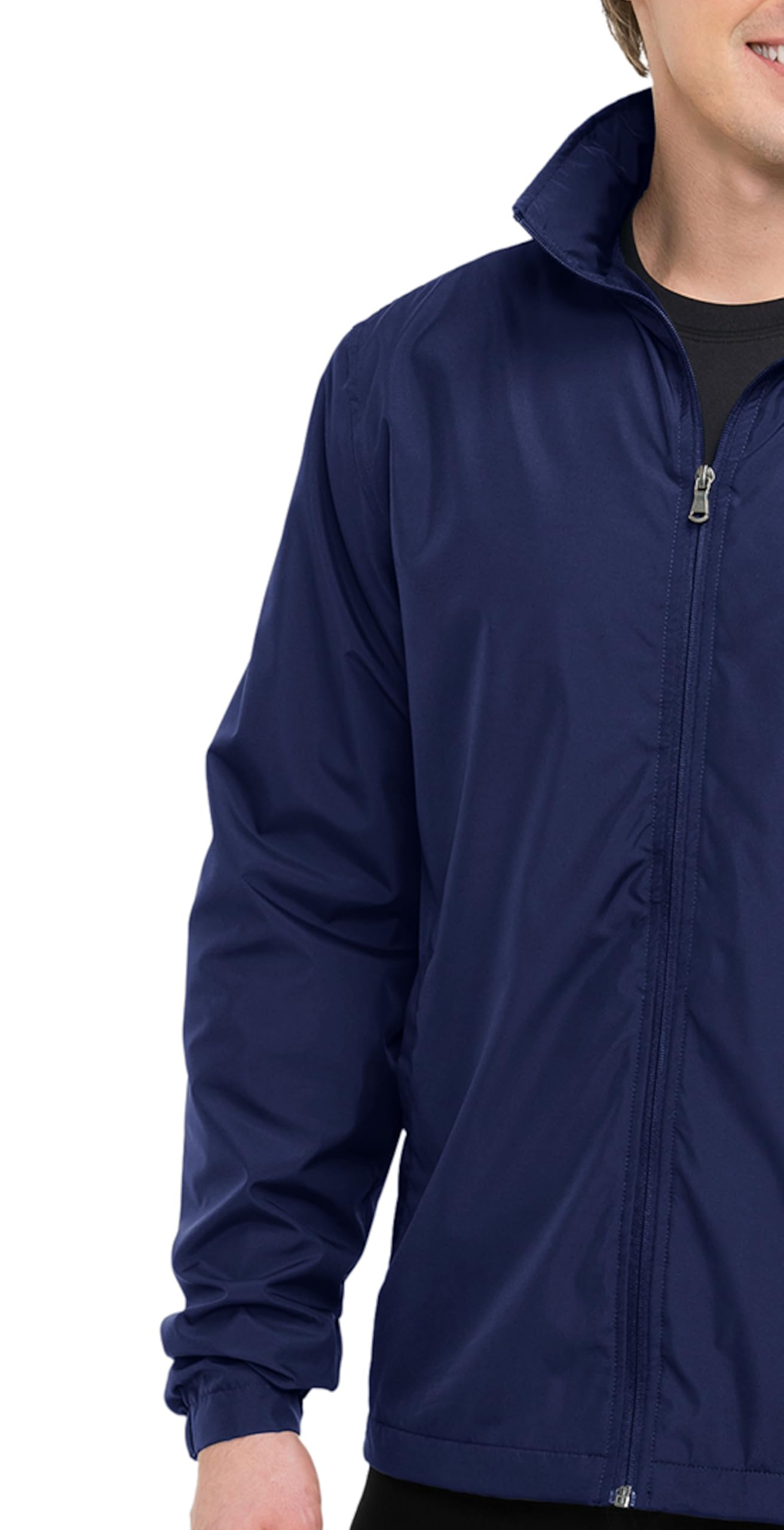 AFC Men’s Lightweight Windbreaker With Hood Water Resistant Lg to 6x Big & Tall