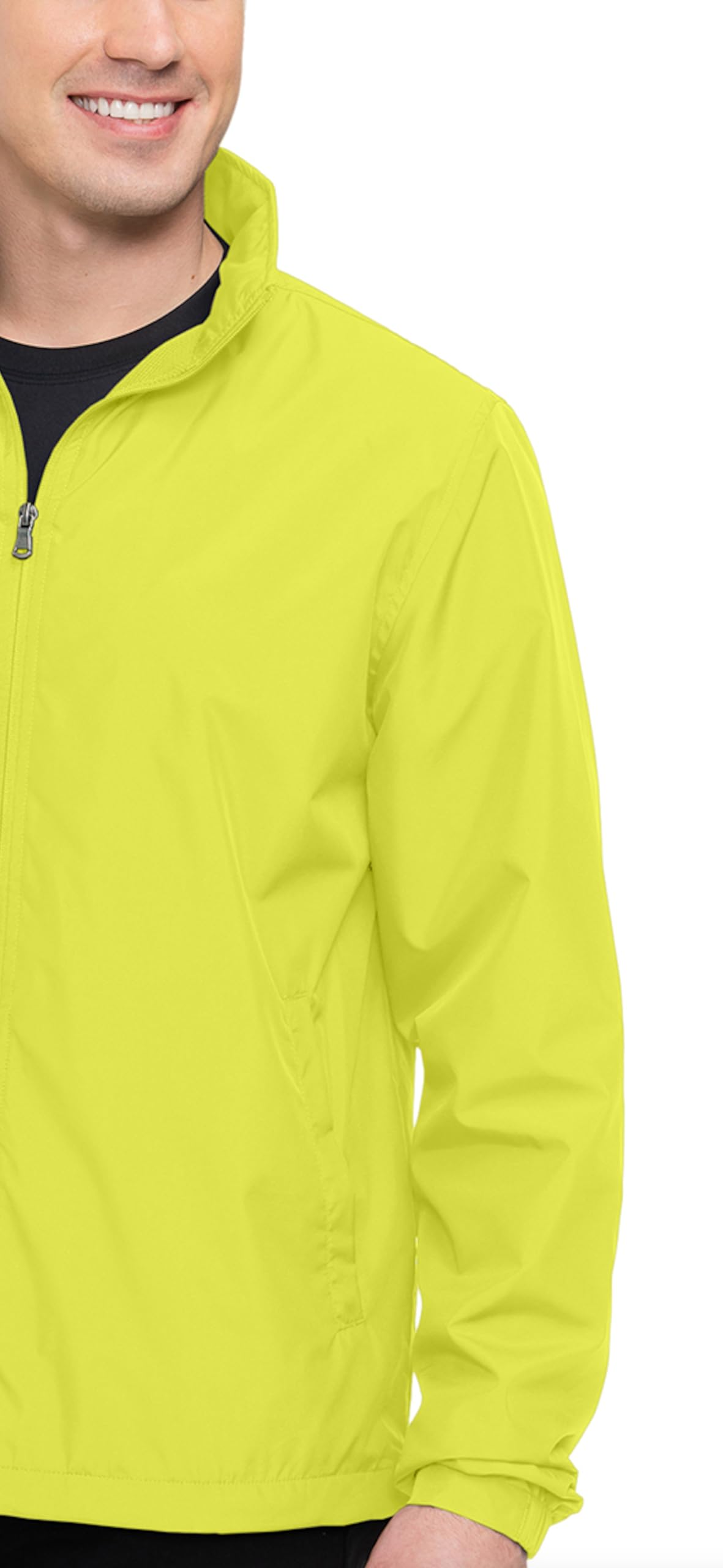 AFC Men’s Lightweight Windbreaker With Hood Water Resistant Lg to 6x Big & Tall