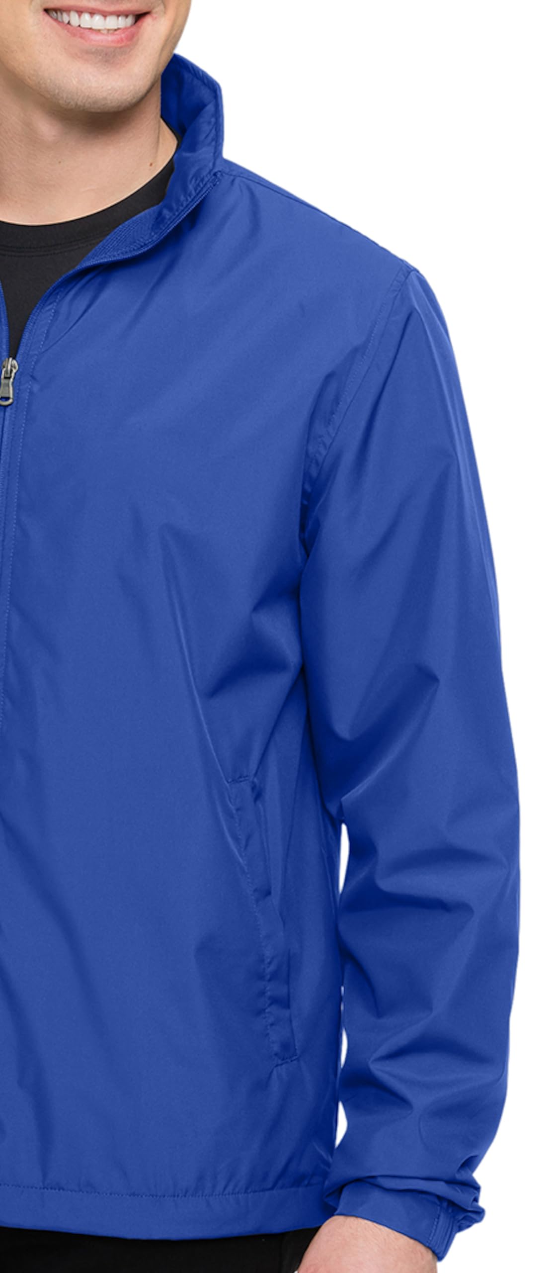 AFC Men’s Lightweight Windbreaker With Hood Water Resistant Lg to 6x Big & Tall