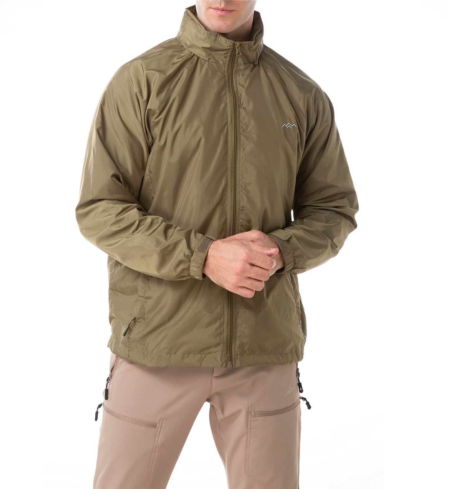 TRAILSIDE SUPPLY CO. Mens Windbreaker Jackets Lightweight Packable Jacket,Windproof and Dustproof