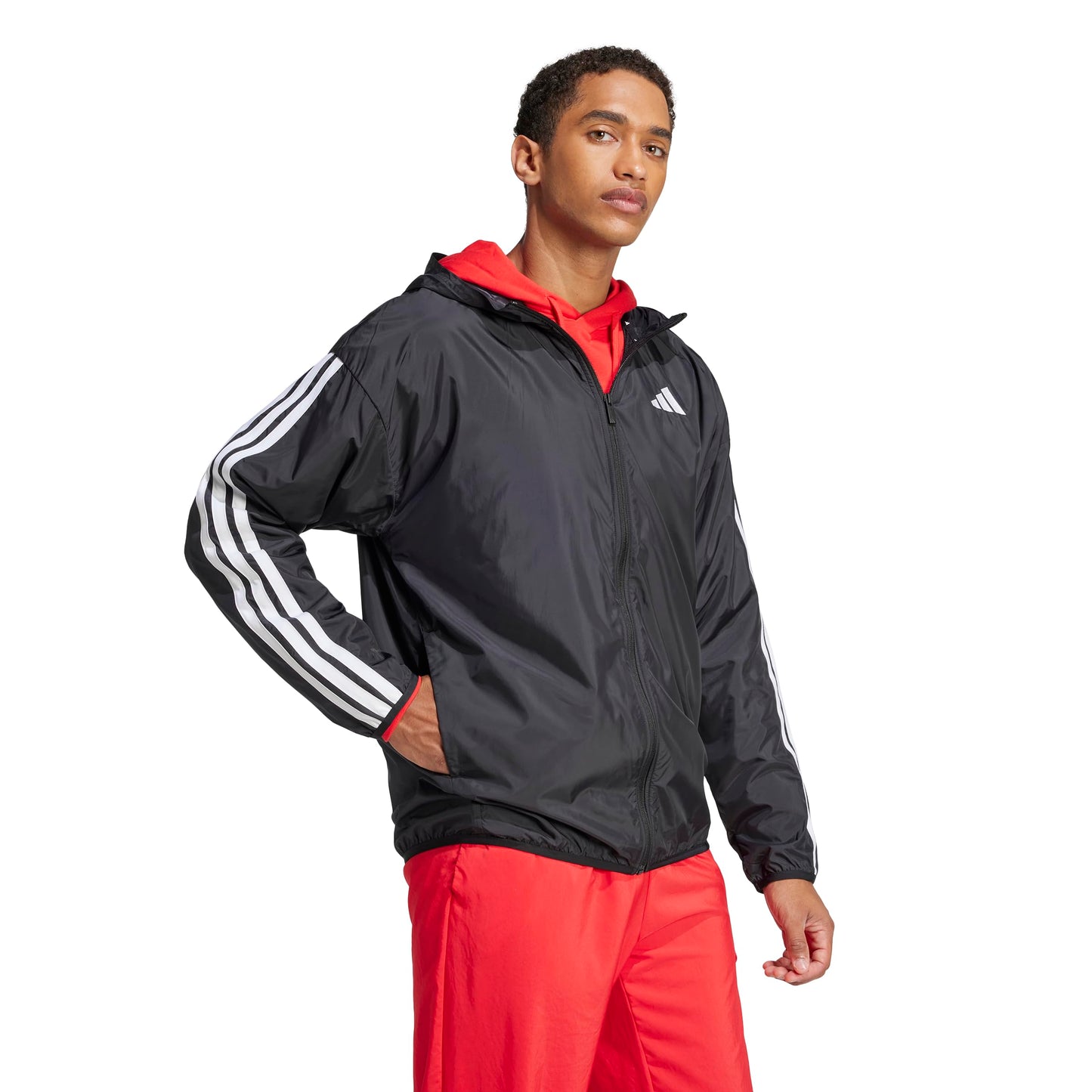 adidas Men's Essentials 3-Stripes Windbreaker
