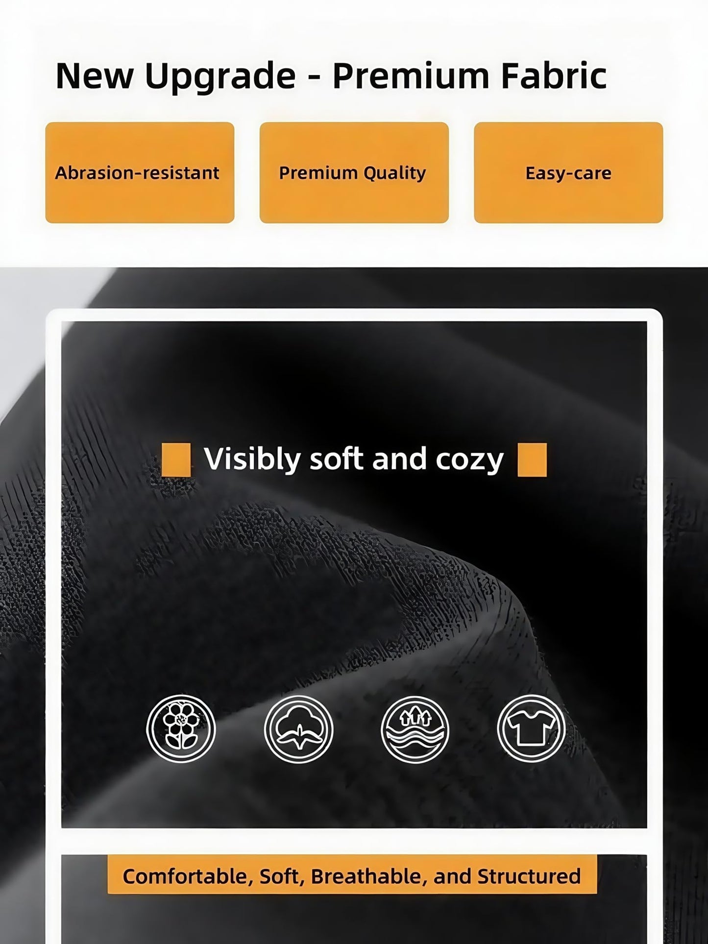 Men’s Baggy Sweatpants with Elastic Drawstring Waist, Wide-Leg Casual Loose Cotton Joggers with Deep Pockets
