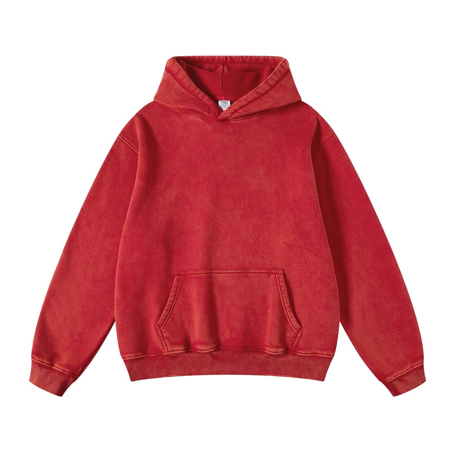 FAIABLE Mens Hoodies Oversized Unisex Acid Wash Hoodie Heavyweight Fleece Vintage Cotton Sweatshirt Men Women Streetwear