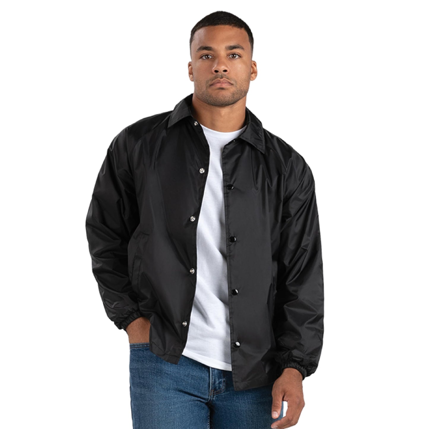 Augusta Sportswear Nylon Coach's Jacket/Lined - Rain-Ready, Water-Resistant Outerwear for Coaches & Outdoor Activities