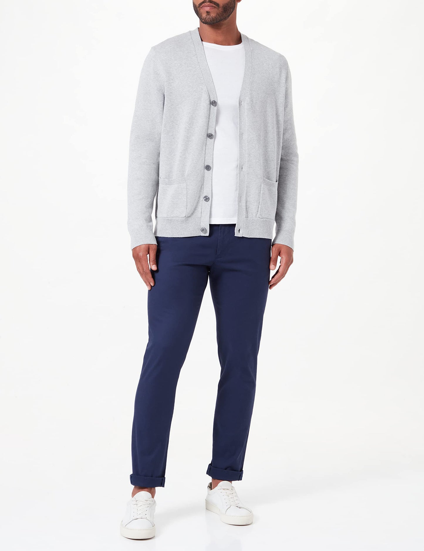 Amazon Essentials Men's Cotton Cardigan Sweater