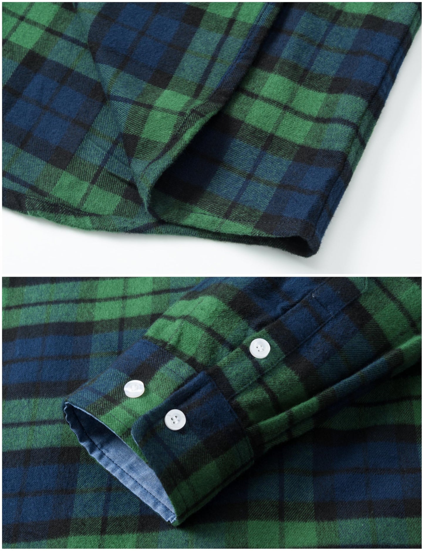 MAGNIVIT Men's Flannel Shirts Cotton Long Sleeve Plaid Casual Button Down Soft Comfortable Shirt for Men