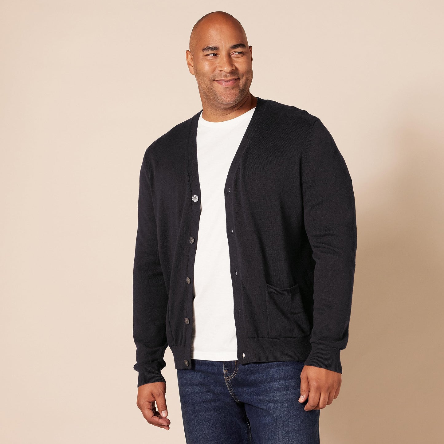 Amazon Essentials Men's Cotton Cardigan Sweater