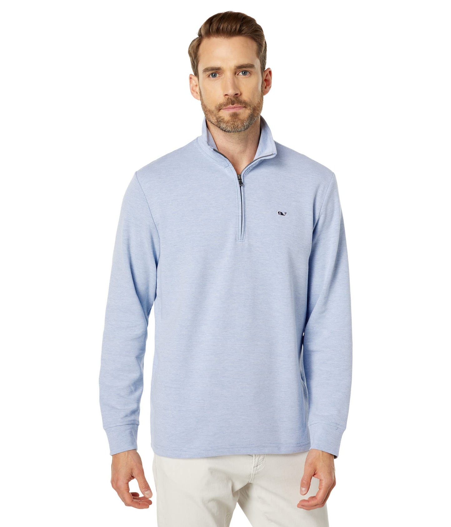 vineyard vines Men's Saltwater Quarter-Zip Pullover Sweater
