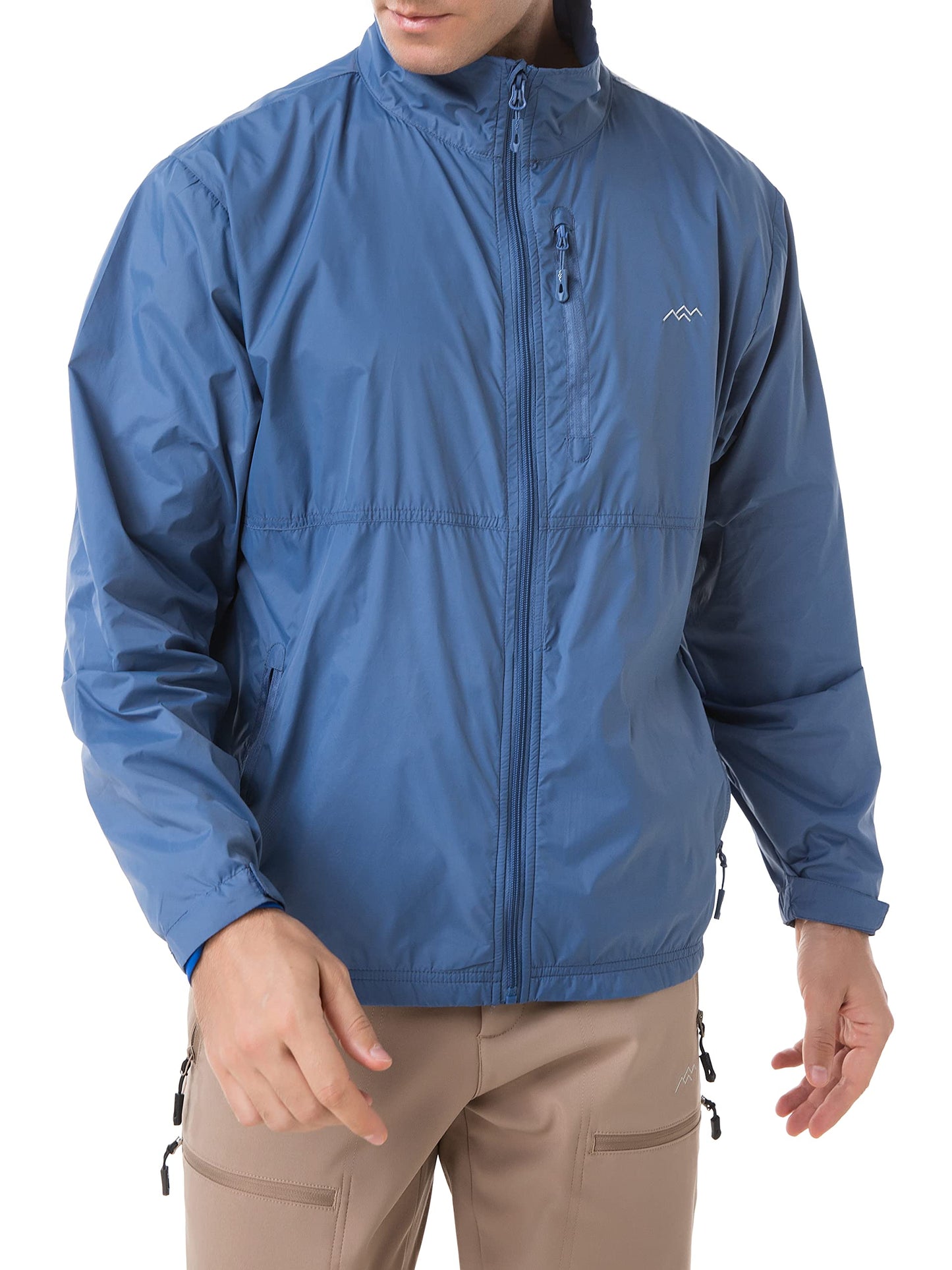TRAILSIDE SUPPLY CO. Mens Windbreaker Jackets Lightweight Packable Jacket,Windproof and Dustproof