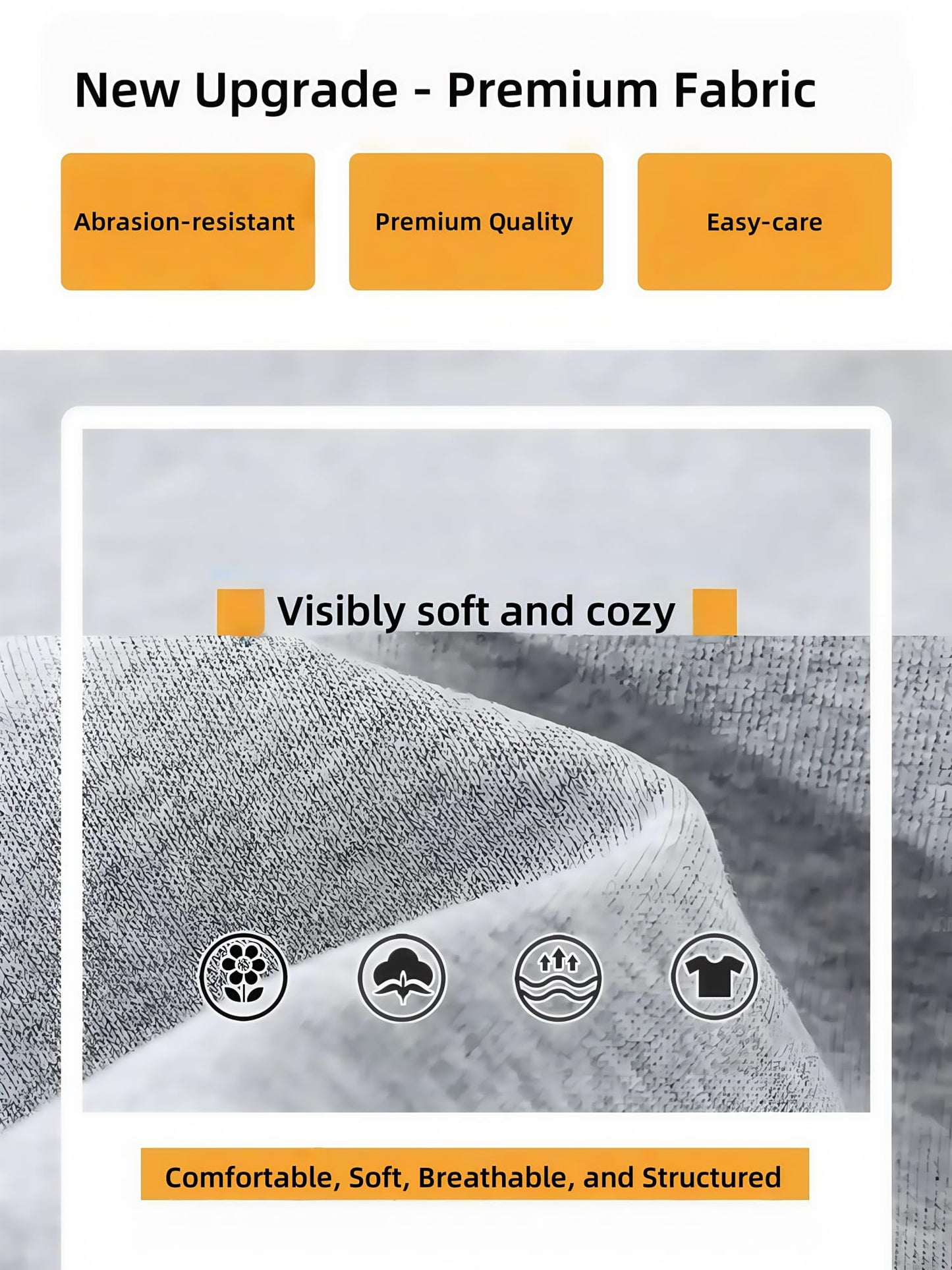 Men’s Baggy Sweatpants Wide Leg with Elastic Drawstring Waist, Casual Loose Lounge Joggers with Deep Pockets Fleece Comfort
