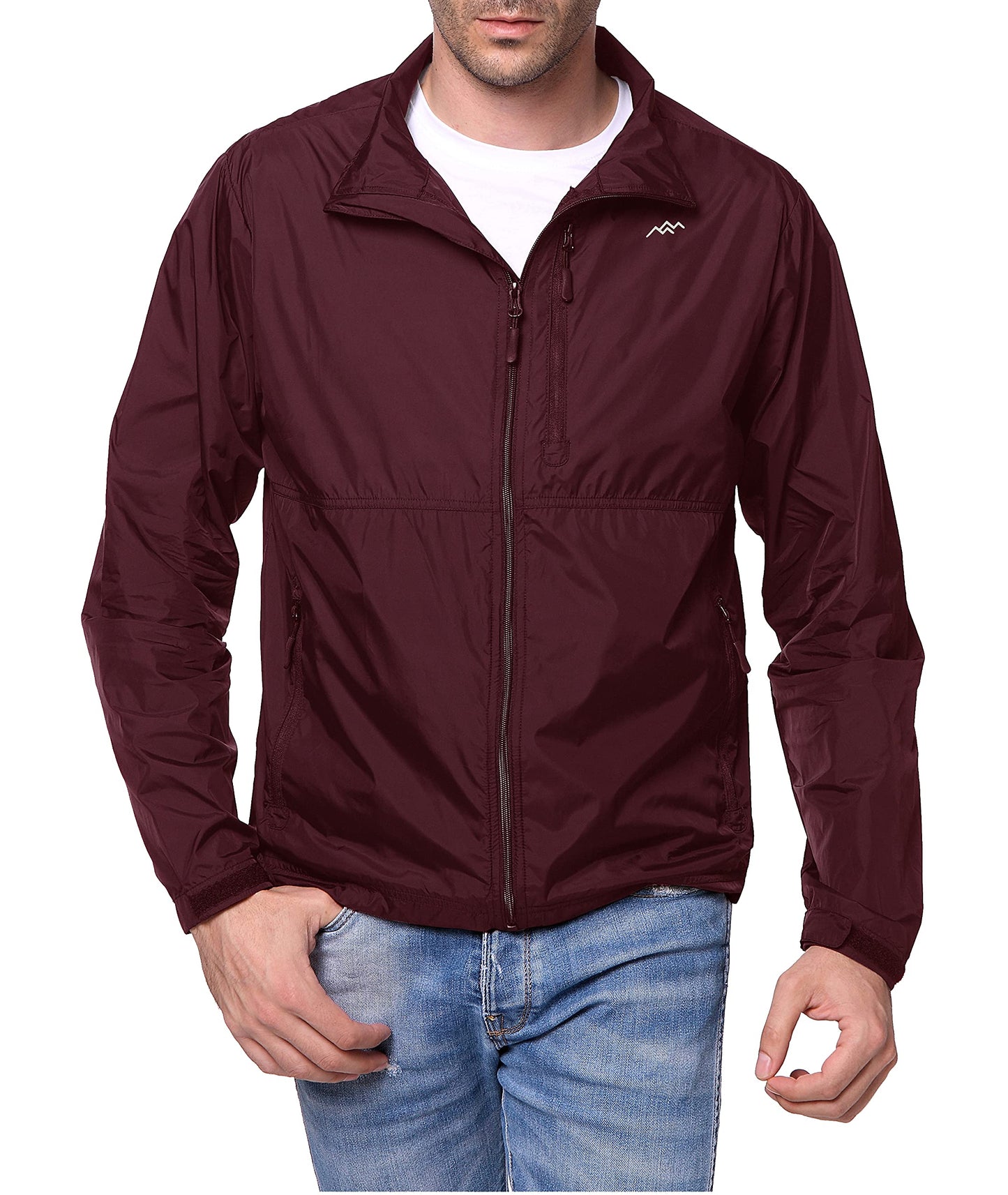 TRAILSIDE SUPPLY CO. Mens Windbreaker Jackets Lightweight Packable Jacket,Windproof and Dustproof
