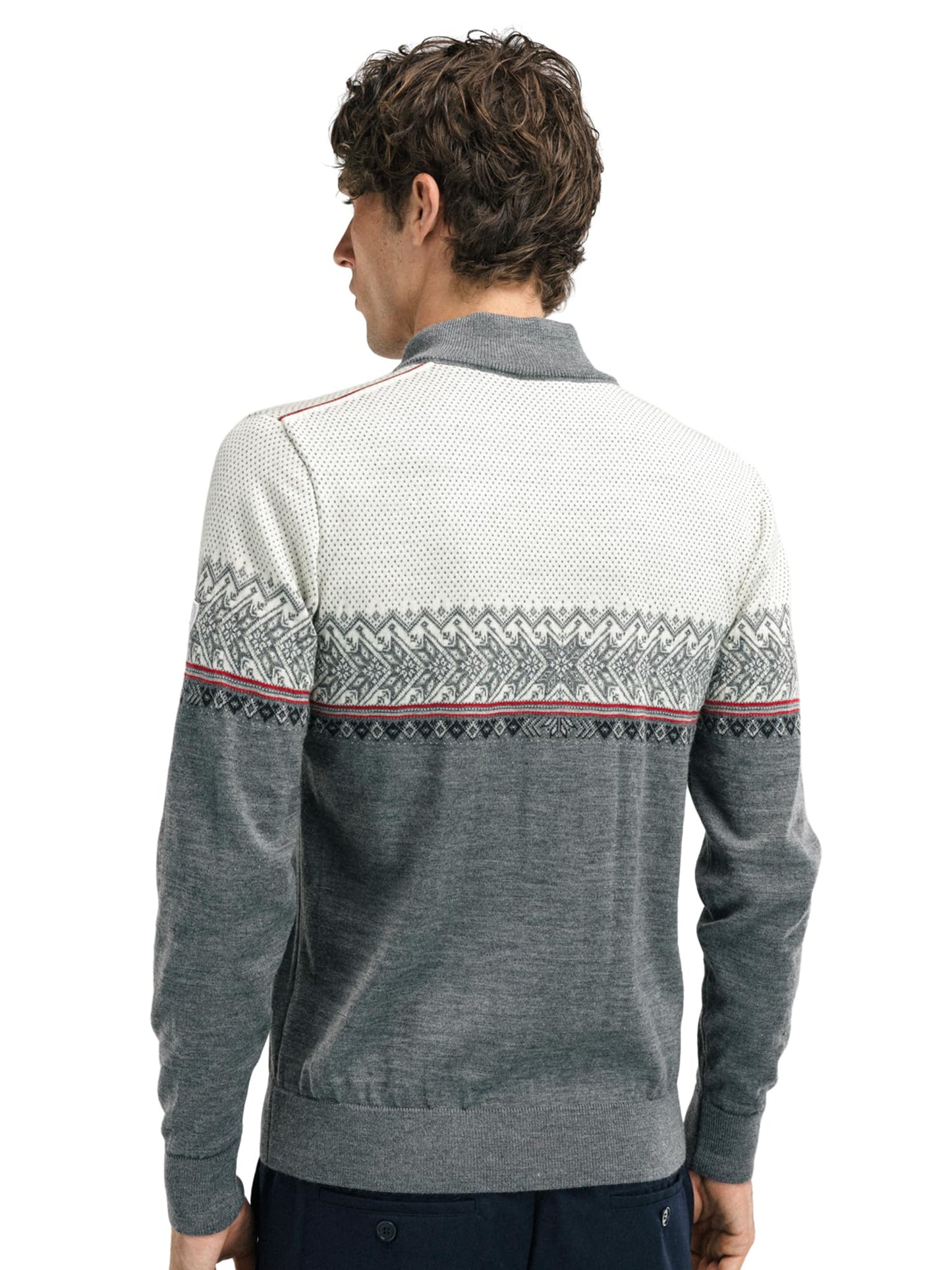 Dale of Norway Hovden Men’s Sweater - 100% Merino Wool Knit Sweater - Men’s Pullover - Ski Sweater - Quarter Zip Pullover Men