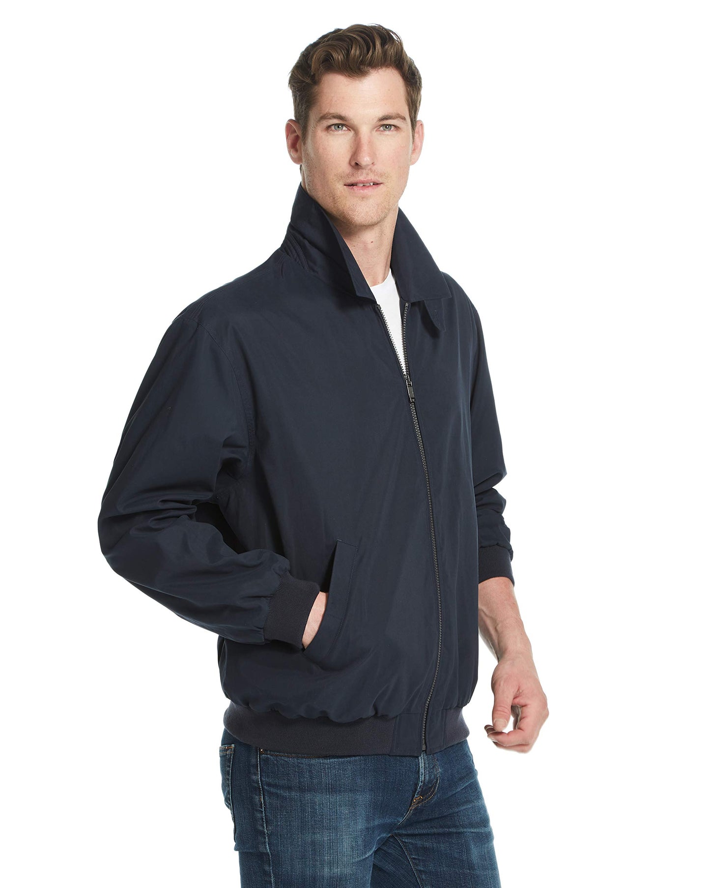 Weatherproof Men's Golf Jacket - Lightweight Windbreaker, Water-Resistant Microfiber Shell, Perfect for Golf & Casual Wear