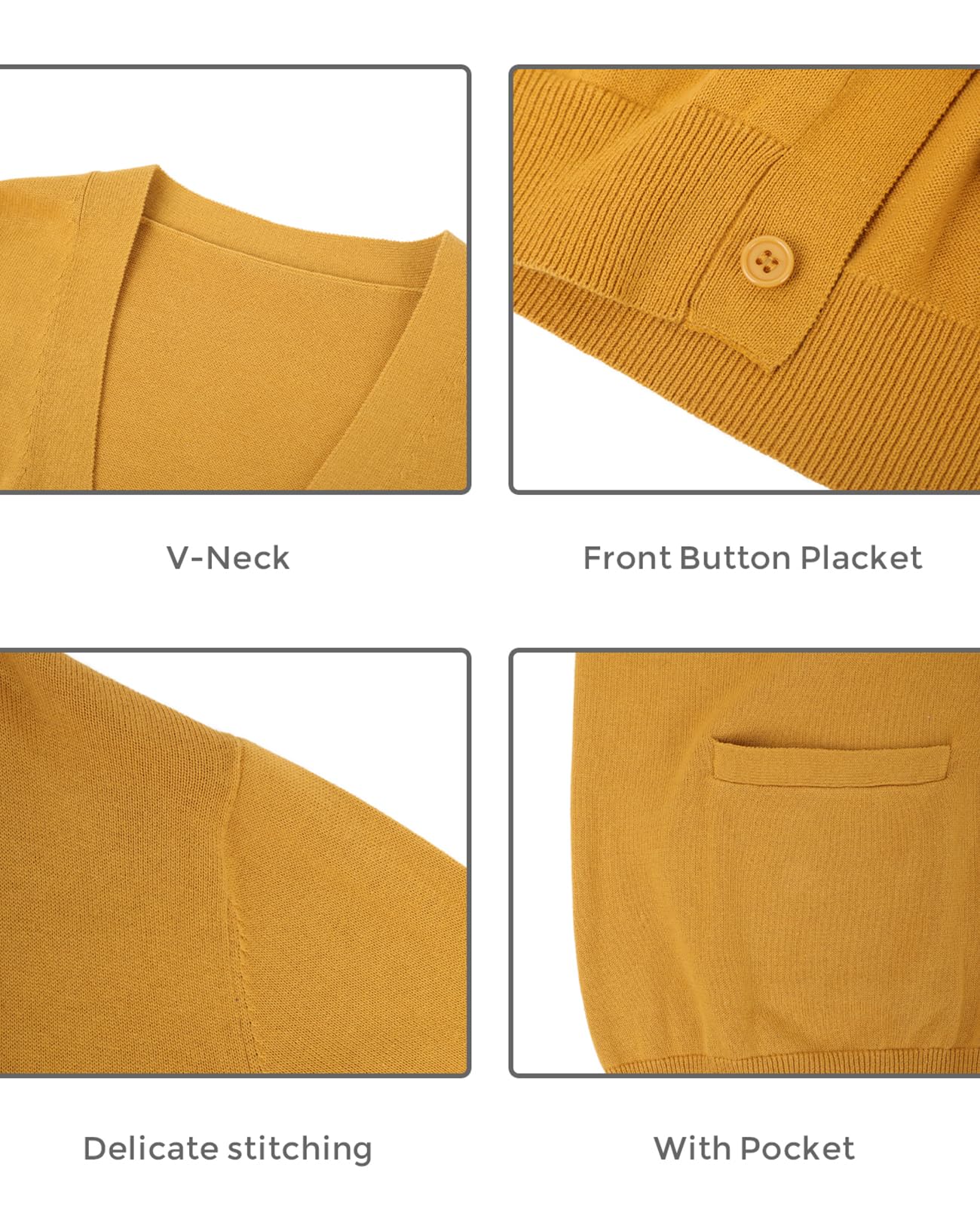 QUALFORT Men's 100% Cotton Cardigan Sweater Casual V-Neck Button Down Knitted Outerwear with Pockets Fall Fashion 2025